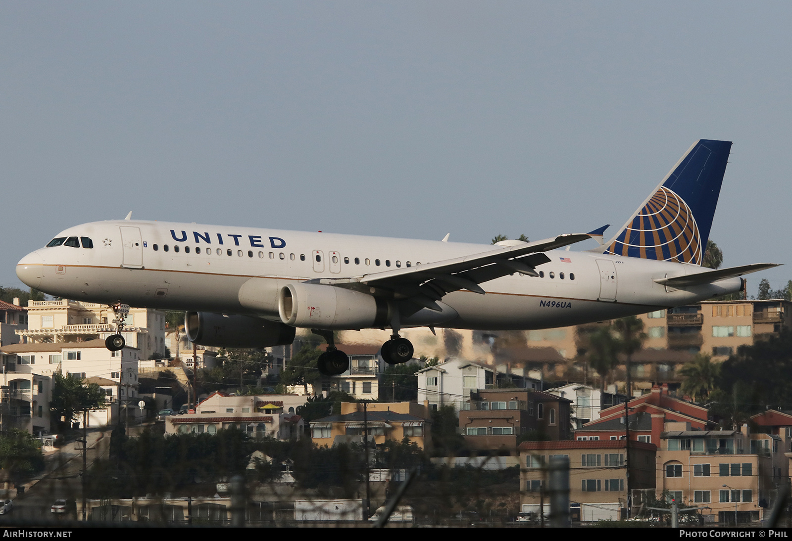 Aircraft Photo of N496UA | Airbus A320-232 | United Airlines | AirHistory.net #266810