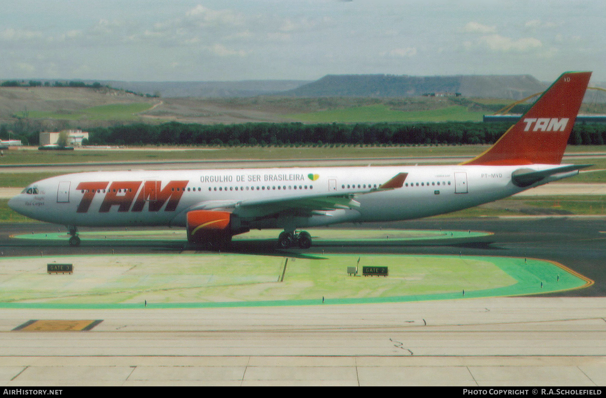 Aircraft Photo of PT-MVD | Airbus A330-223 | TAM Linhas Aéreas | AirHistory.net #266892