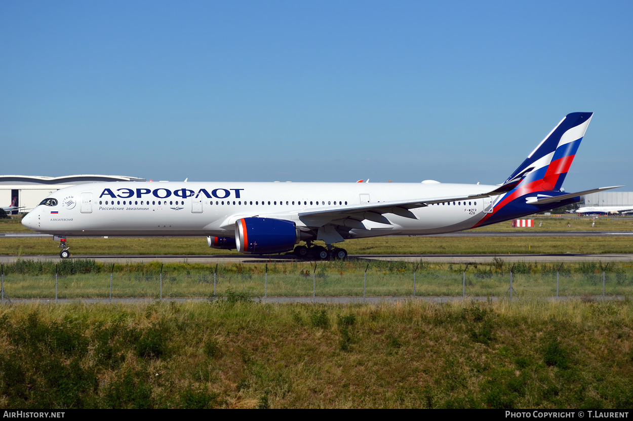 Aircraft Photo of F-WZFR | Airbus A350-941 | Aeroflot - Russian Airlines | AirHistory.net #266917