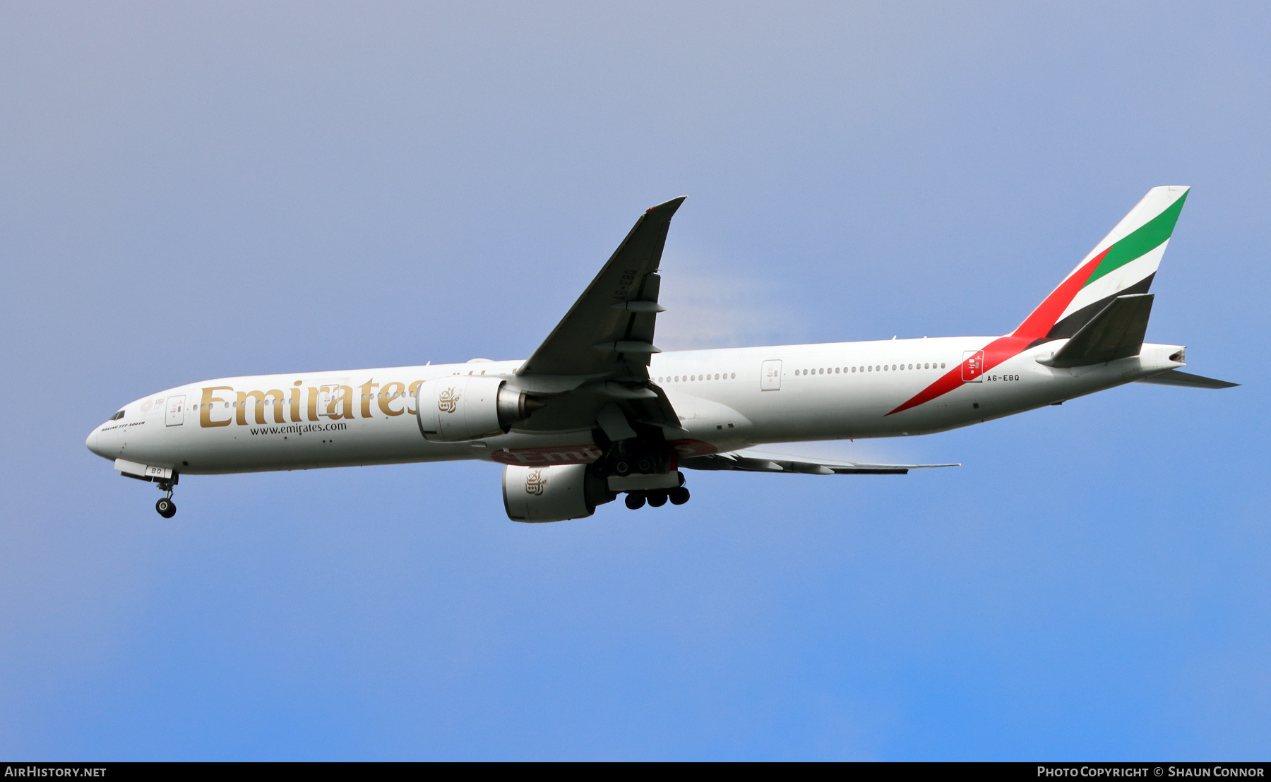 Aircraft Photo of A6-EBQ | Boeing 777-36N/ER | Emirates | AirHistory.net #266994