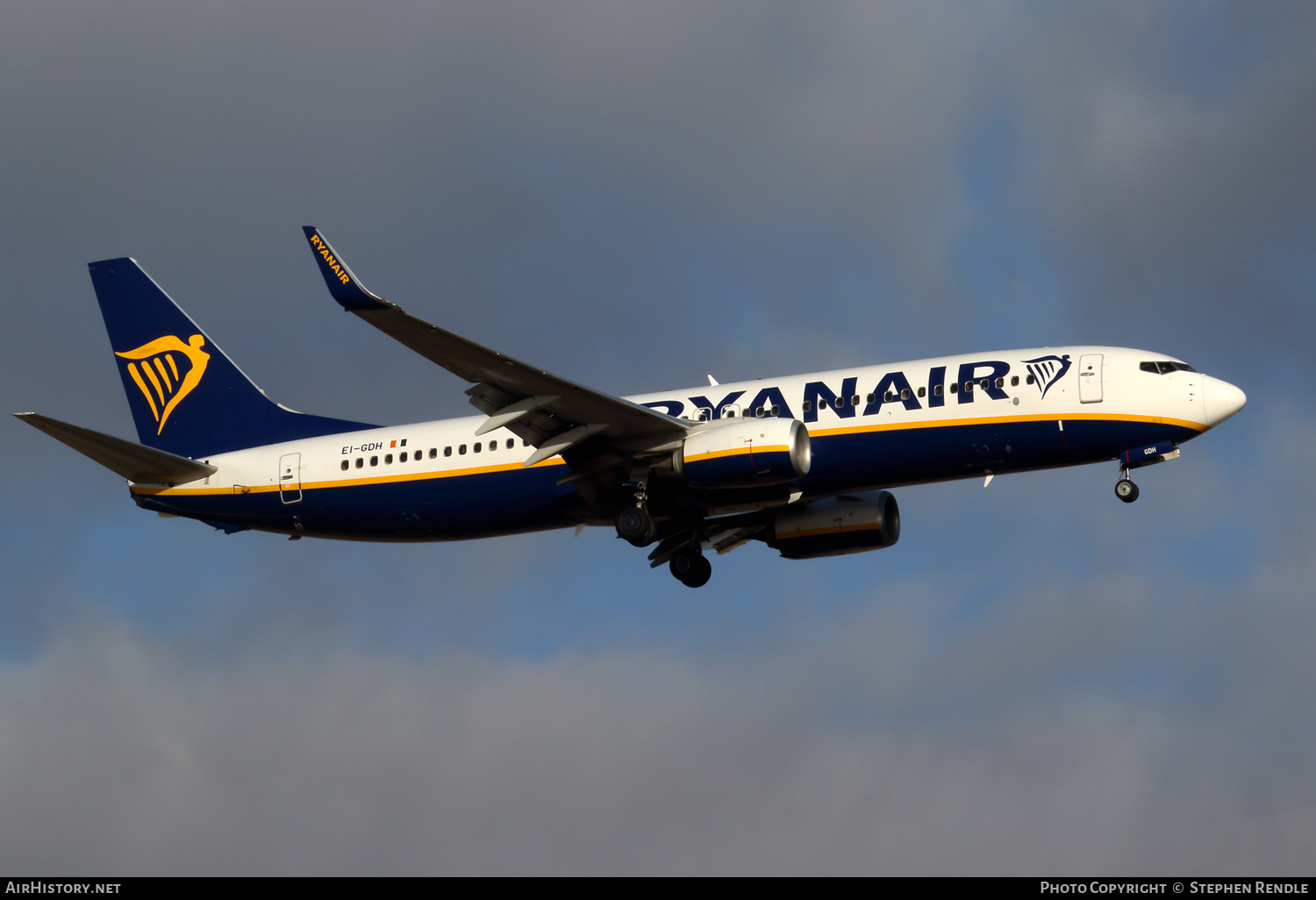 Aircraft Photo of EI-GDH | Boeing 737-800 | Ryanair | AirHistory.net #267028