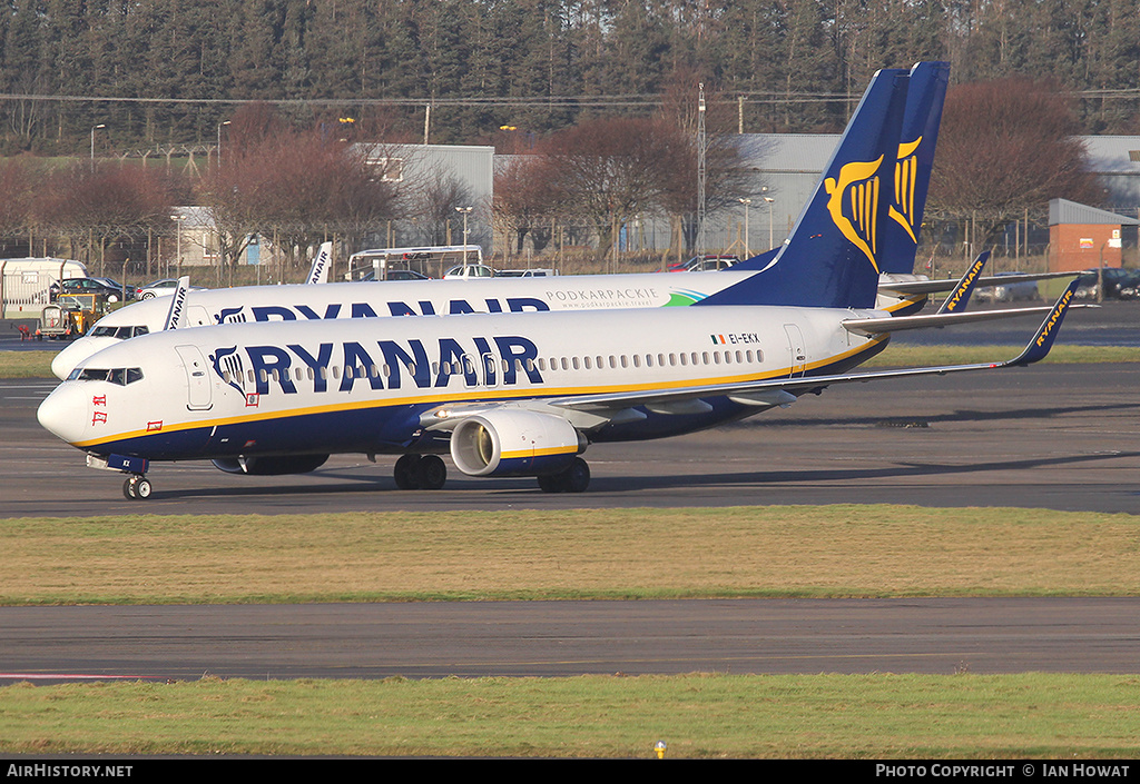 Aircraft Photo of EI-EKX | Boeing 737-8AS | Ryanair | AirHistory.net #267089