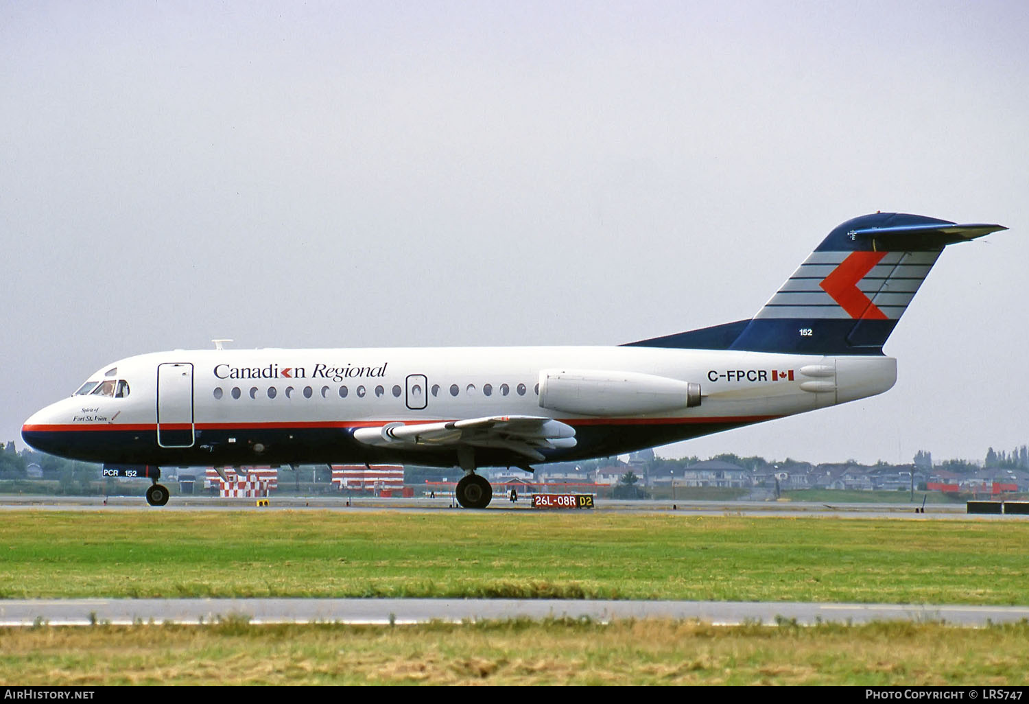 Aircraft Photo of C-FPCR | Fokker F28-1000 Fellowship | Canadian Regional Airlines | AirHistory.net #267092