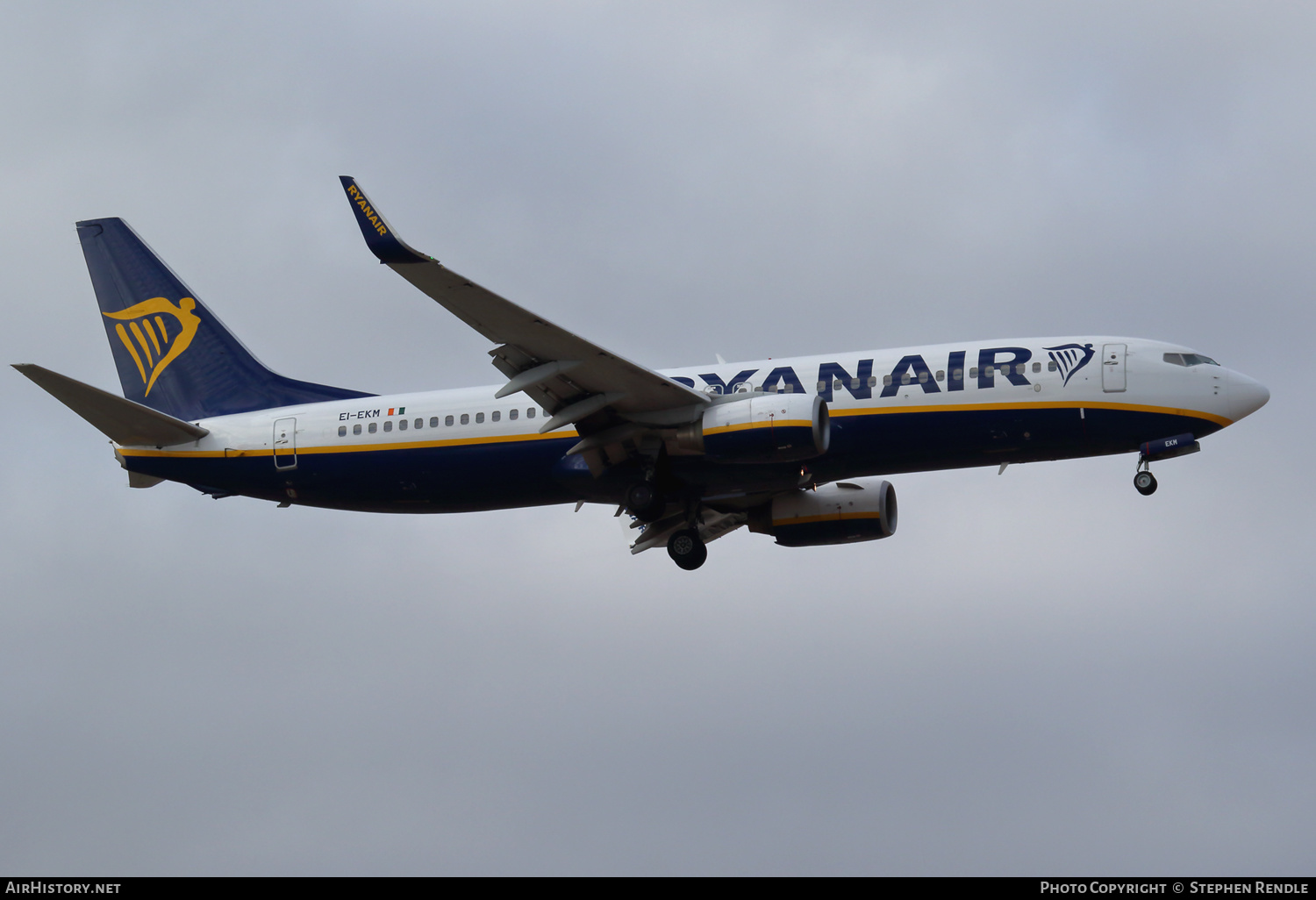 Aircraft Photo of EI-EKM | Boeing 737-8AS | Ryanair | AirHistory.net #267116