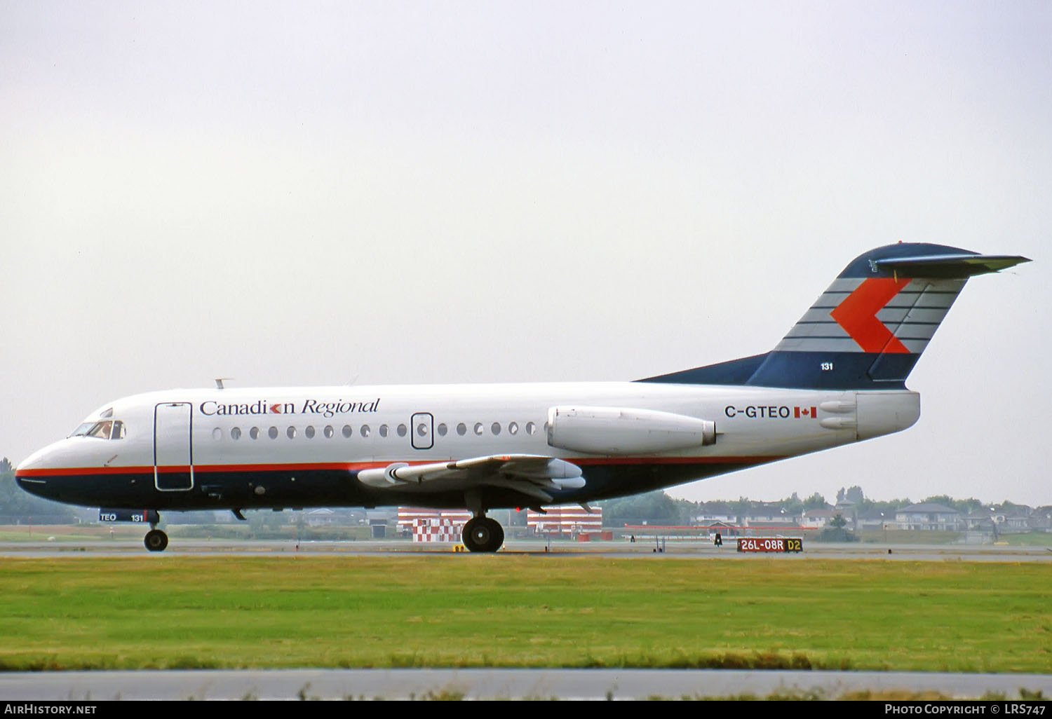 Aircraft Photo of C-GTEO | Fokker F28-1000 Fellowship | Canadian Regional Airlines | AirHistory.net #267154