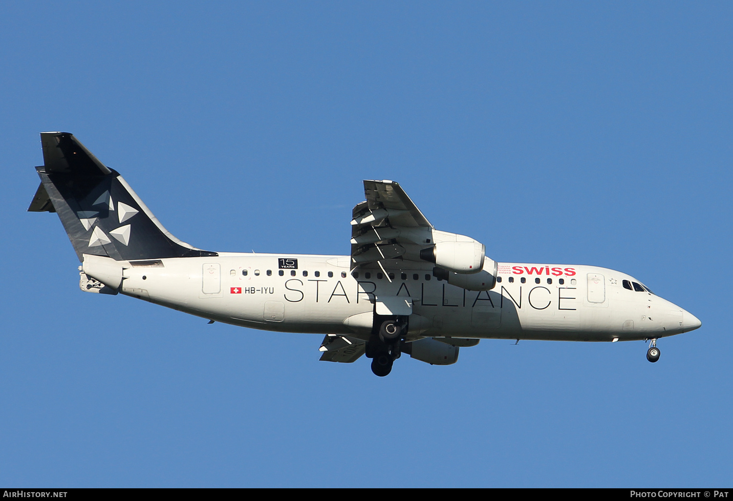 Aircraft Photo of HB-IYU | British Aerospace BAe-146-100 | Swiss International Air Lines | AirHistory.net #267159