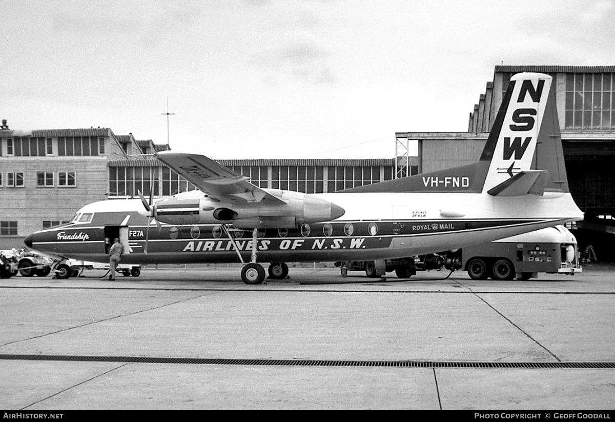 Aircraft Photo of VH-FND | Fokker F27-200 Friendship | Airlines of NSW | AirHistory.net #267164