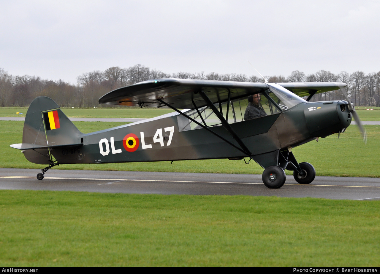 Aircraft Photo of OO-SPG / OL-L47 | Piper L-18C Super Cub | Belgium - Army | AirHistory.net #267183