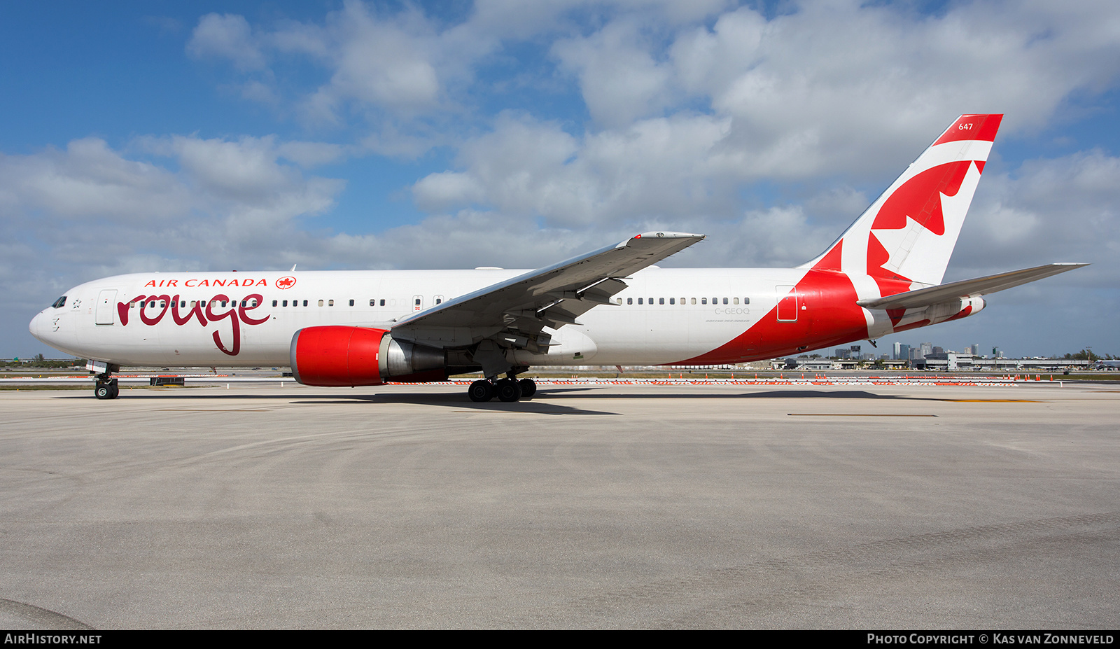 Aircraft Photo of C-GEOQ | Boeing 767-375/ER | Air Canada Rouge | AirHistory.net #267204