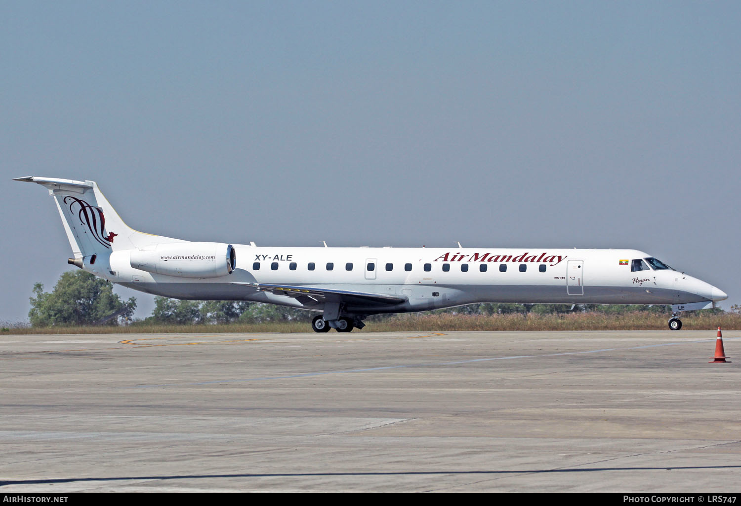 Aircraft Photo of XY-ALE | Embraer ERJ-145ER (EMB-145ER) | Air Mandalay | AirHistory.net #267212