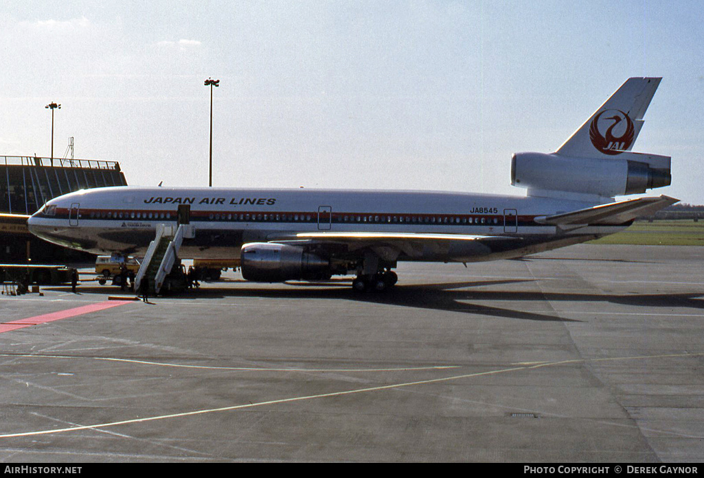 Aircraft Photo of JA8545 | McDonnell Douglas DC-10-40I | Japan Air Lines - JAL | AirHistory.net #267229