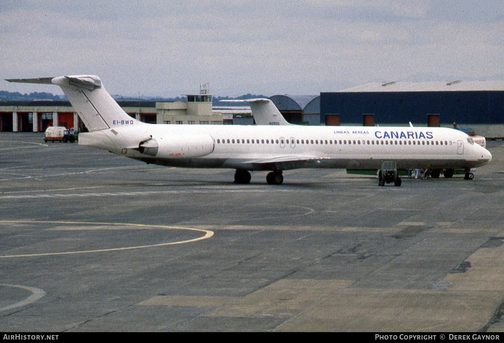 Aircraft Photo of EI-BWD | McDonnell Douglas MD-83 (DC-9-83) | Líneas Aéreas Canarias - LAC | AirHistory.net #267265