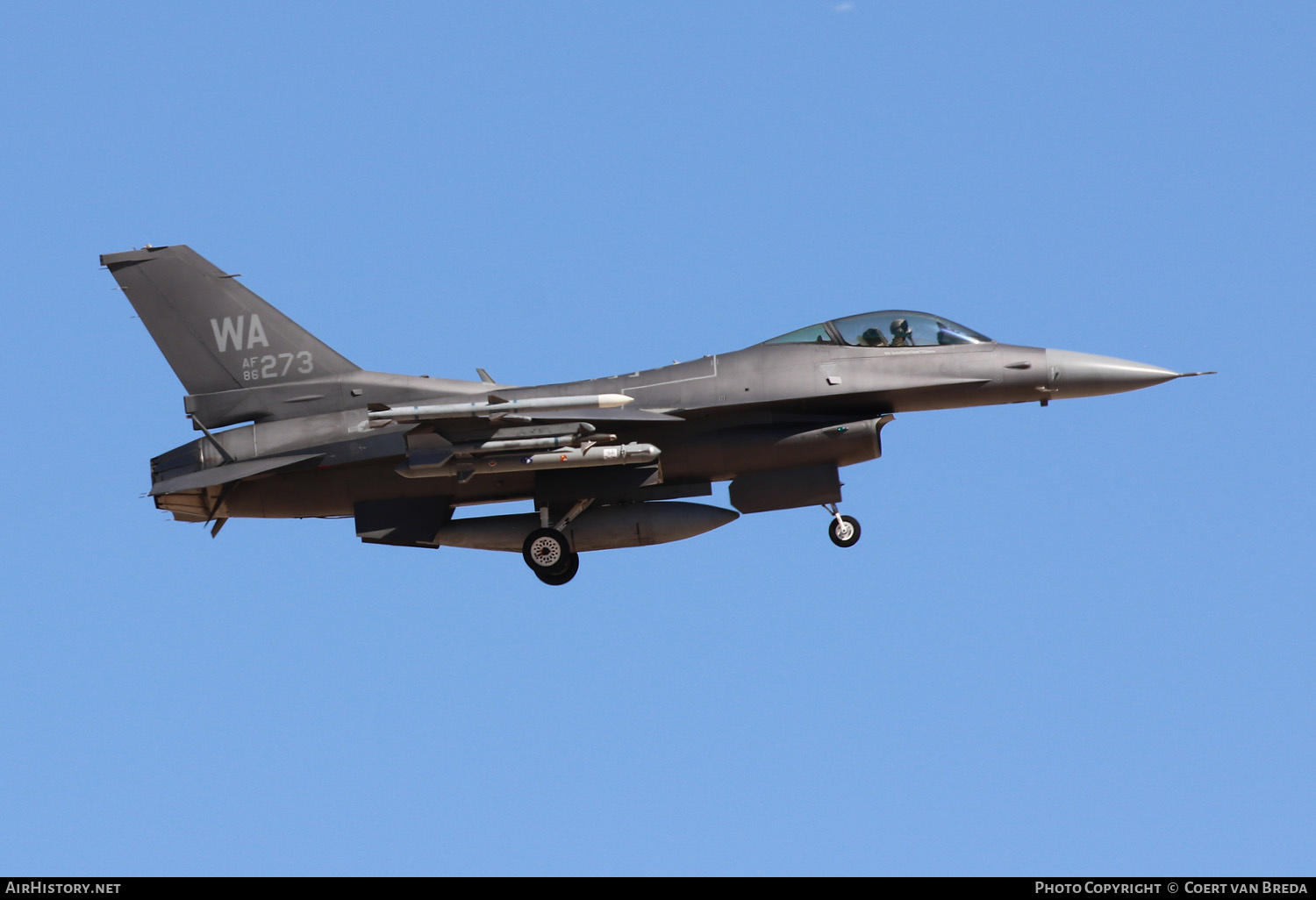 Aircraft Photo of 86-0273 / AF86-273 | General Dynamics F-16C Fighting Falcon | USA - Air Force | AirHistory.net #267267