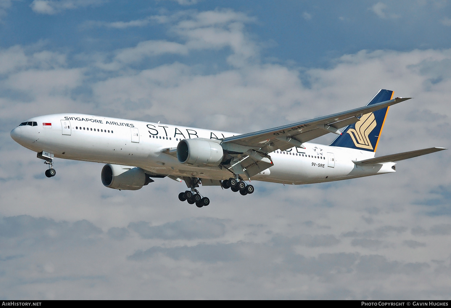 Aircraft Photo of 9V-SRE | Boeing 777-212/ER | Singapore Airlines | AirHistory.net #267354