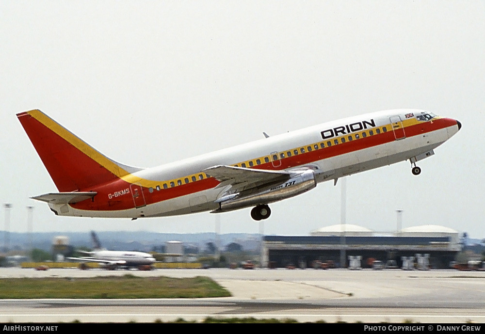 Aircraft Photo of G-BKMS | Boeing 737-2Q8/Adv | Orion Airways | AirHistory.net #267441