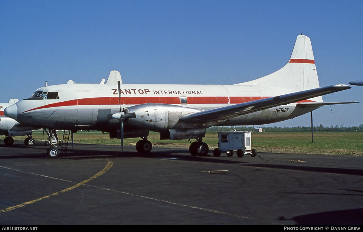 Aircraft Photo of N5512K | Convair 640/F | Zantop International Airlines | AirHistory.net #267482