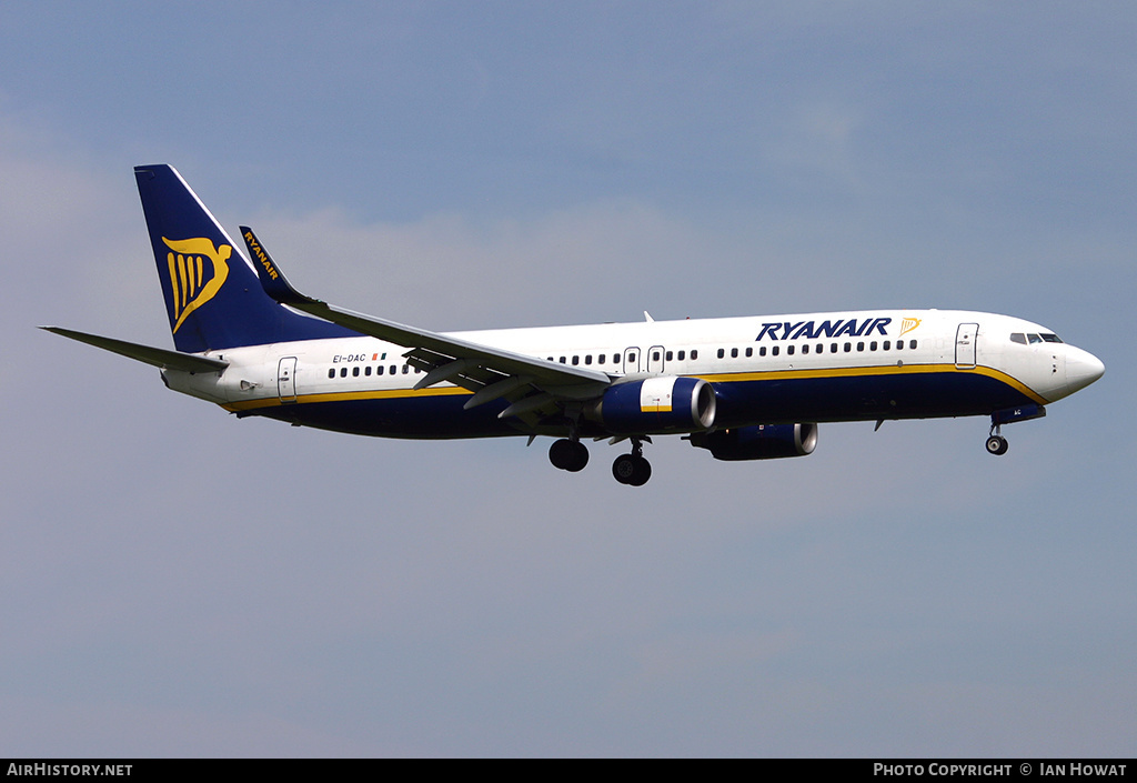 Aircraft Photo of EI-DAC | Boeing 737-8AS | Ryanair | AirHistory.net #267490