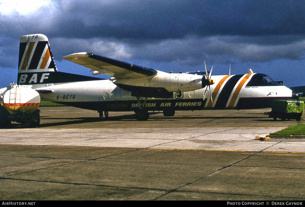 Aircraft Photo of G-BEYG | Handley Page HPR-7 Herald 401 | British Air Ferries - BAF | AirHistory.net #267522