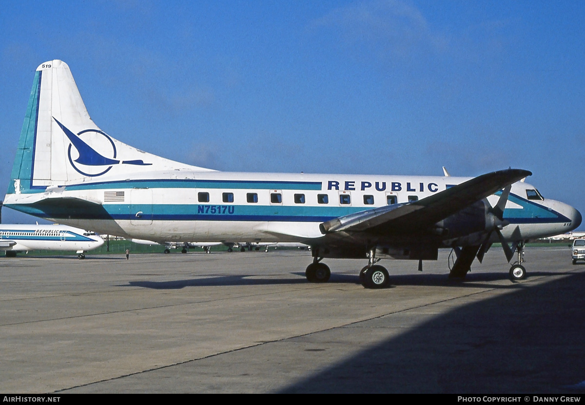 Aircraft Photo of N7517U | Convair 580 | Republic Airlines | AirHistory.net #267650