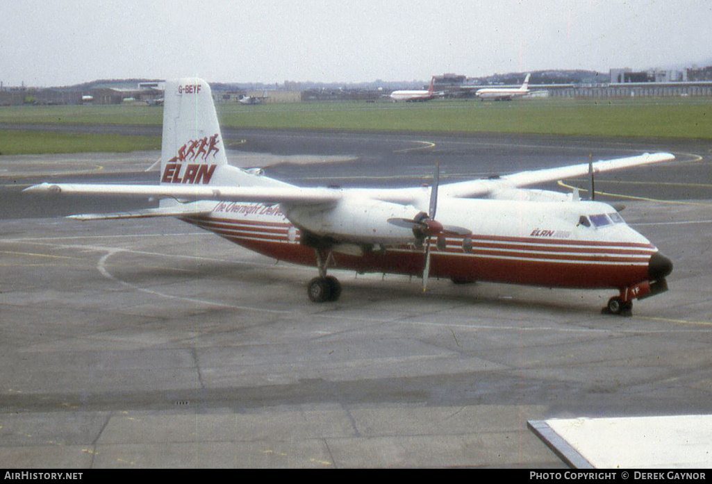 Aircraft Photo of G-BEYF | Handley Page HPR-7 Herald 401 | Elan Overnight Delivery System | AirHistory.net #267719