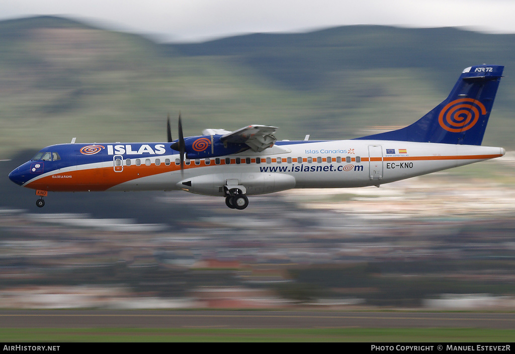 Aircraft Photo of EC-KNO | ATR ATR-72-500 (ATR-72-212A) | Islas Airways | AirHistory.net #267773