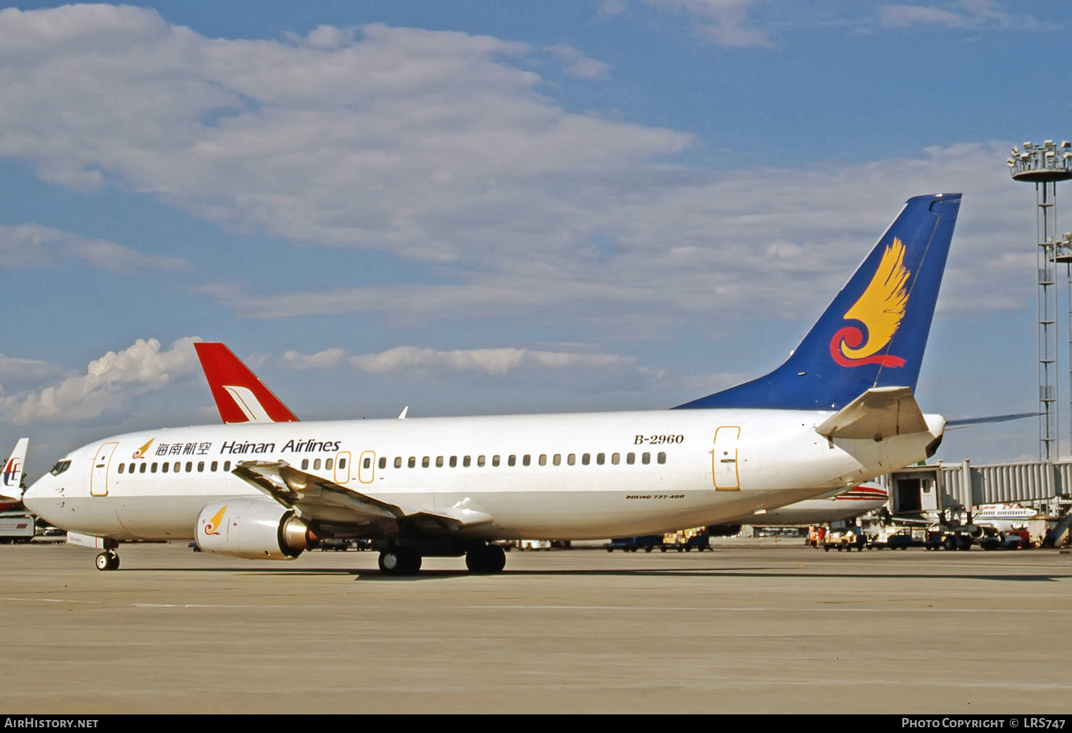 Aircraft Photo of B-2960 | Boeing 737-4Q8 | Hainan Airlines | AirHistory.net #267808