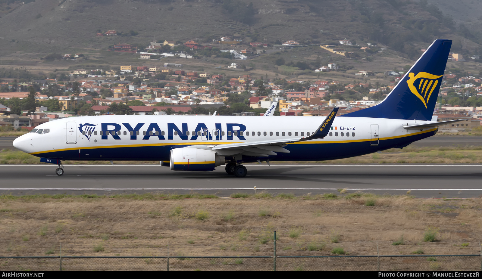 Aircraft Photo of EI-EFZ | Boeing 737-8AS | Ryanair | AirHistory.net #267884