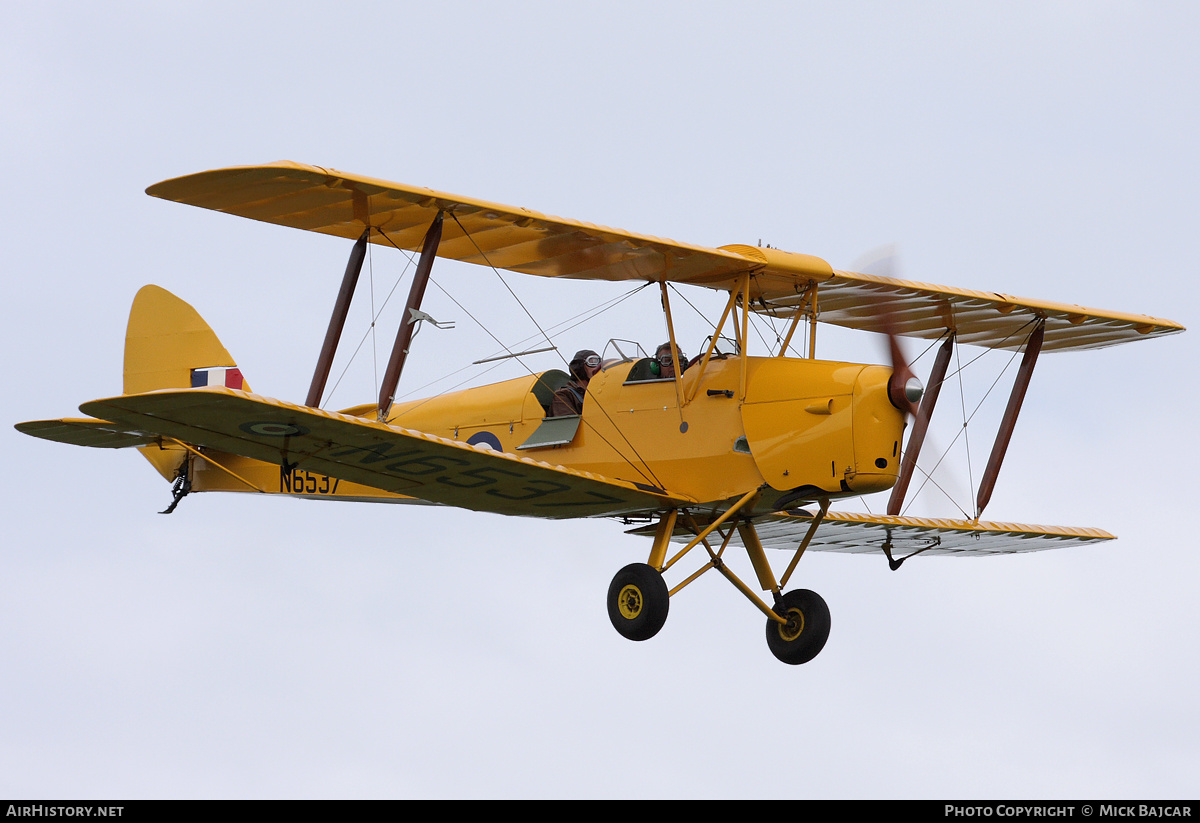 Aircraft Photo of G-AOHY / N6537 | De Havilland D.H. 82A Tiger Moth | UK - Air Force | AirHistory.net #267904