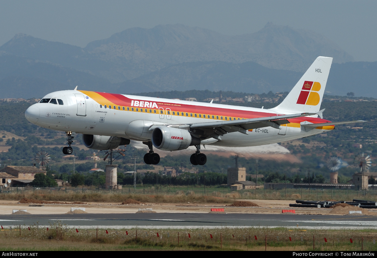 Aircraft Photo of EC-HDL | Airbus A320-214 | Iberia | AirHistory.net #267911
