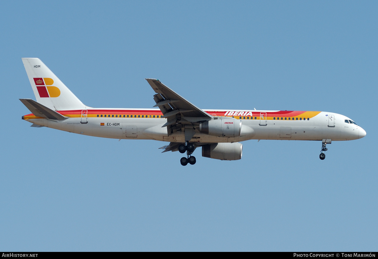 Aircraft Photo of EC-HDM | Boeing 757-256 | Iberia | AirHistory.net #267915
