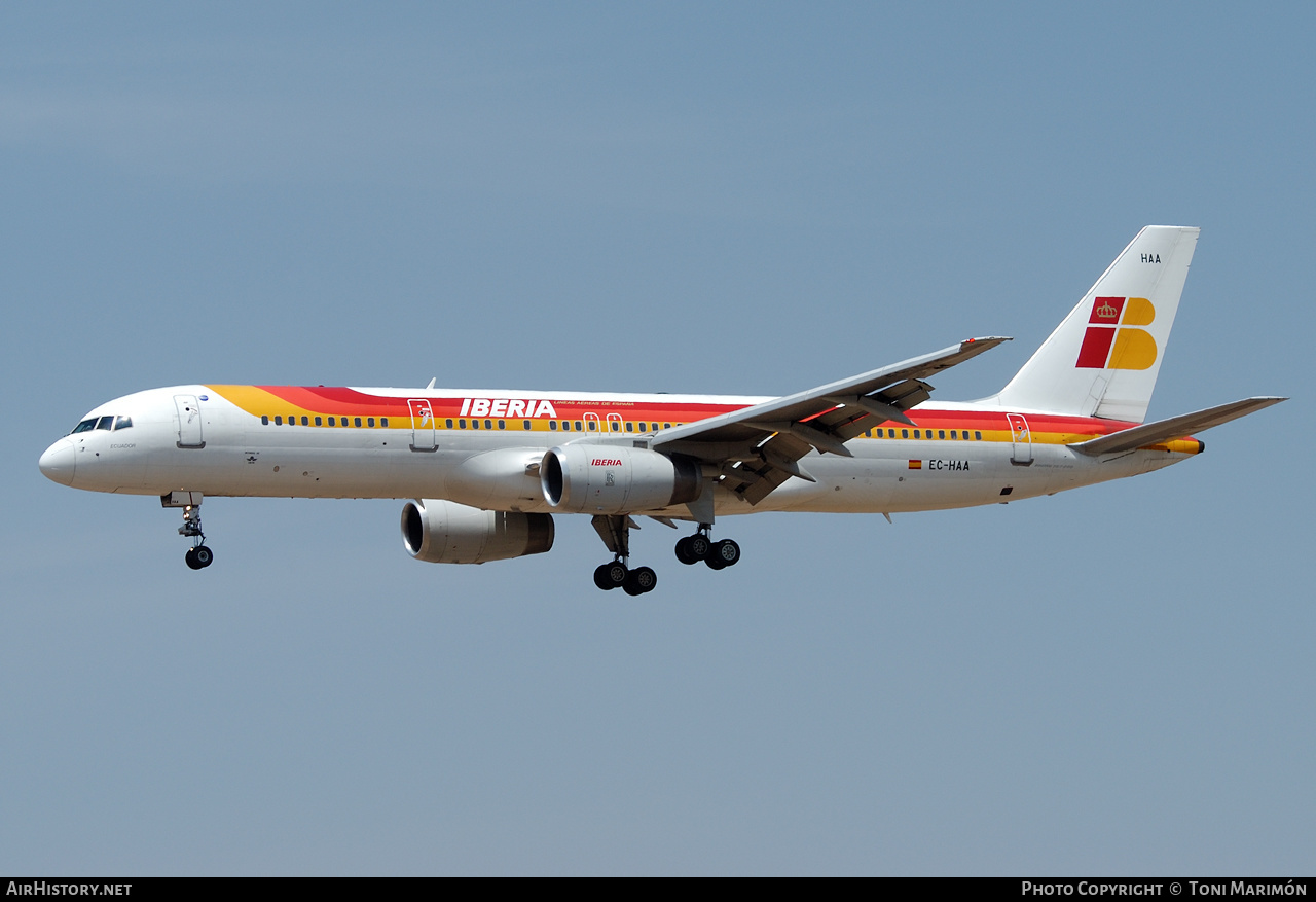 Aircraft Photo of EC-HAA | Boeing 757-256 | Iberia | AirHistory.net #267973