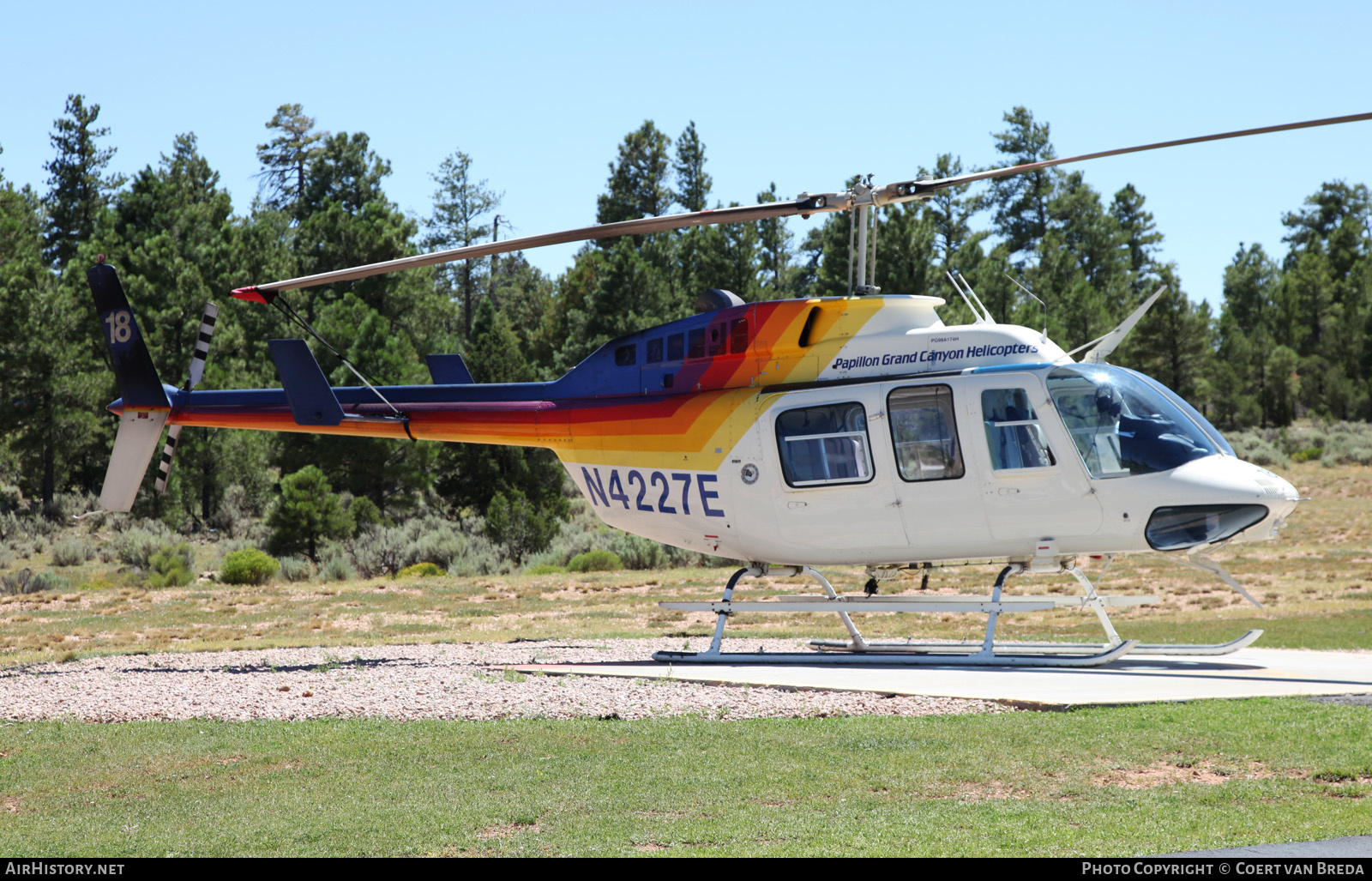 Aircraft Photo of N4227E | Bell 206L-1 LongRanger II | Papillon Grand Canyon Helicopters | AirHistory.net #267979