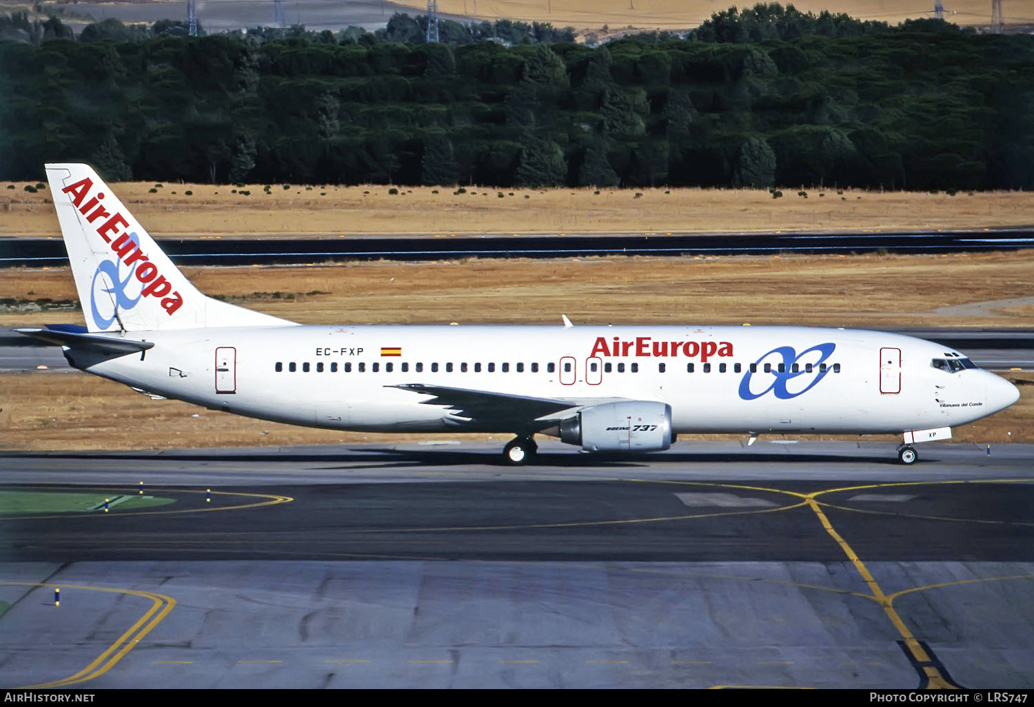 Aircraft Photo of EC-FXP | Boeing 737-4Q8 | Air Europa | AirHistory.net #268072