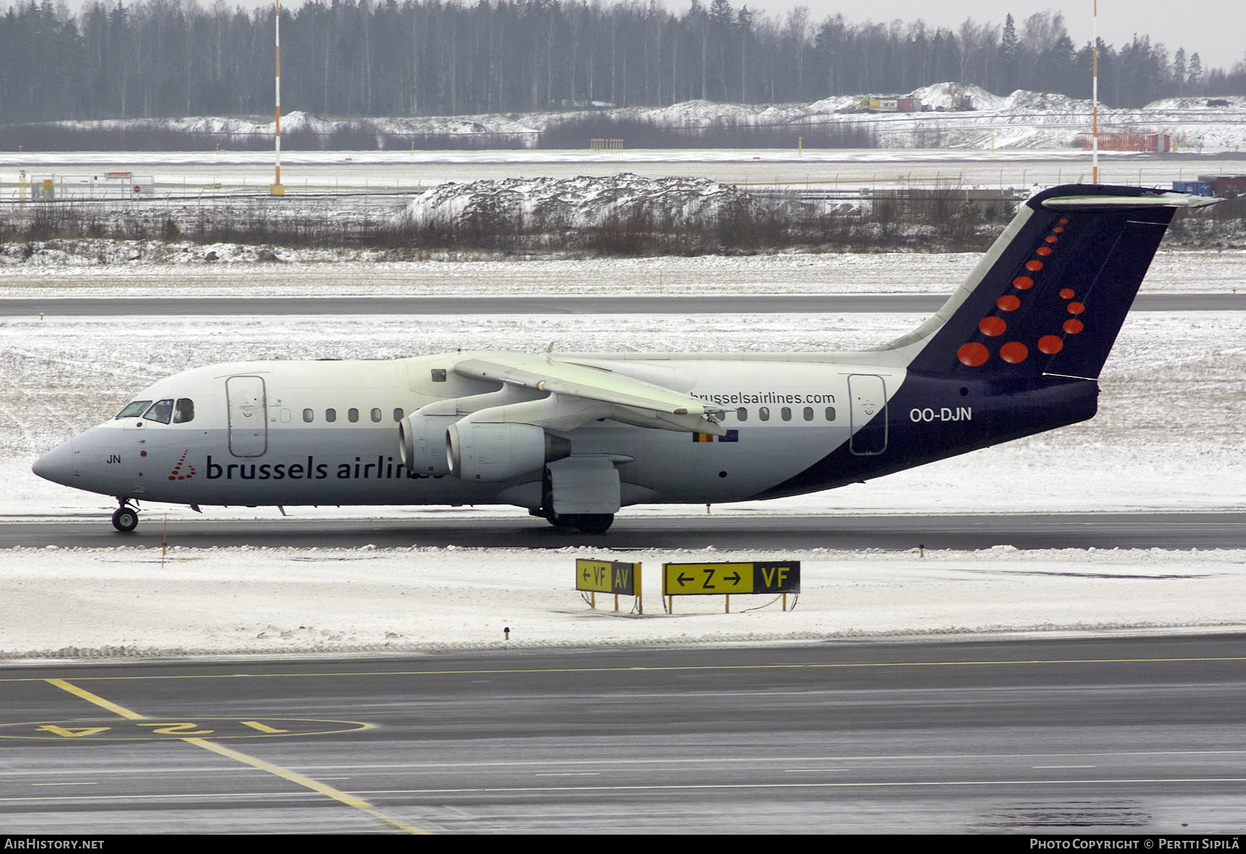 Aircraft Photo of OO-DJN | British Aerospace Avro 146-RJ85 | Brussels Airlines | AirHistory.net #268073