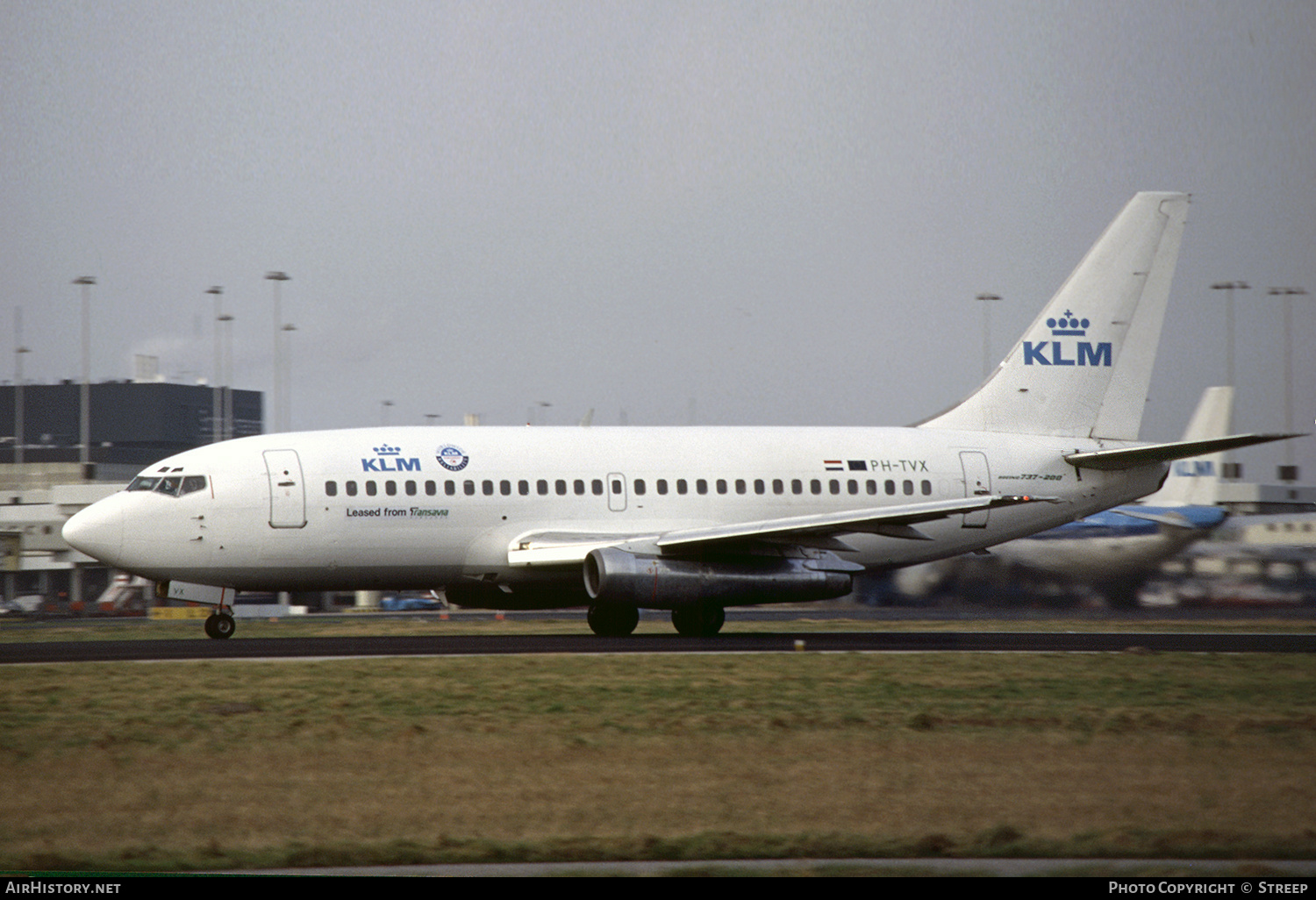 Aircraft Photo of PH-TVX | Boeing 737-2T5/Adv | KLM - Royal Dutch Airlines | AirHistory.net #268102