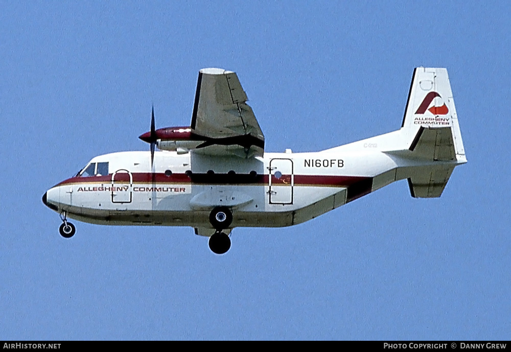 Aircraft Photo of N160FB | CASA C-212-200 Aviocar | Allegheny Commuter | AirHistory.net #268151