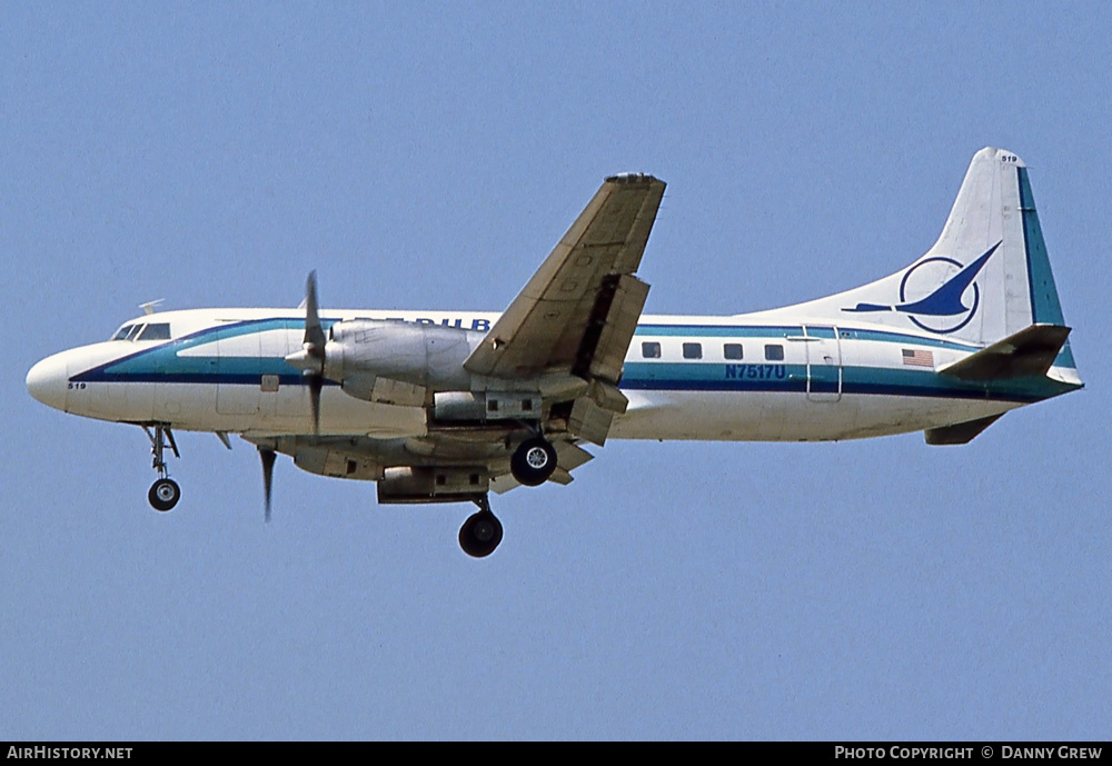 Aircraft Photo of N7517U | Convair 580 | Republic Airlines | AirHistory.net #268154