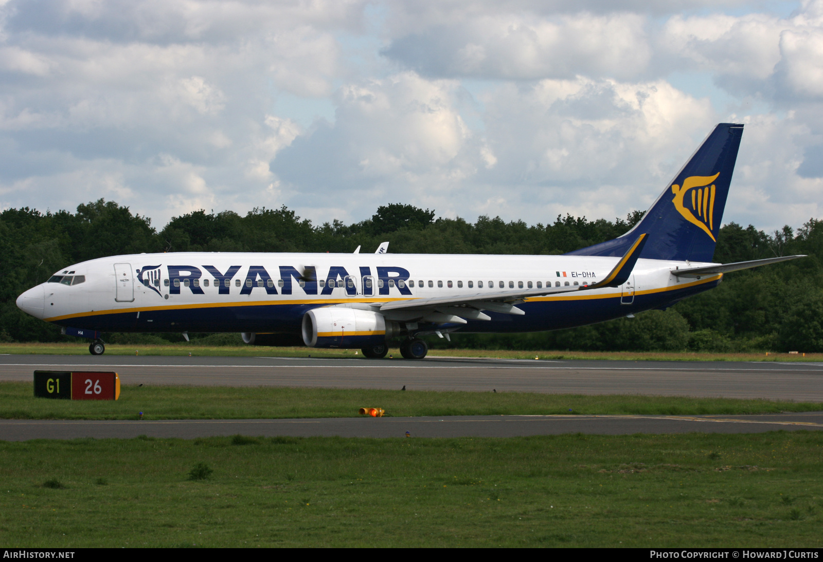 Aircraft Photo of EI-DHA | Boeing 737-8AS | Ryanair | AirHistory.net #268194