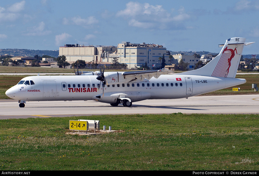 Aircraft Photo of TS-LBE | ATR ATR-72-500 (ATR-72-212A) | Tunisair | AirHistory.net #268263
