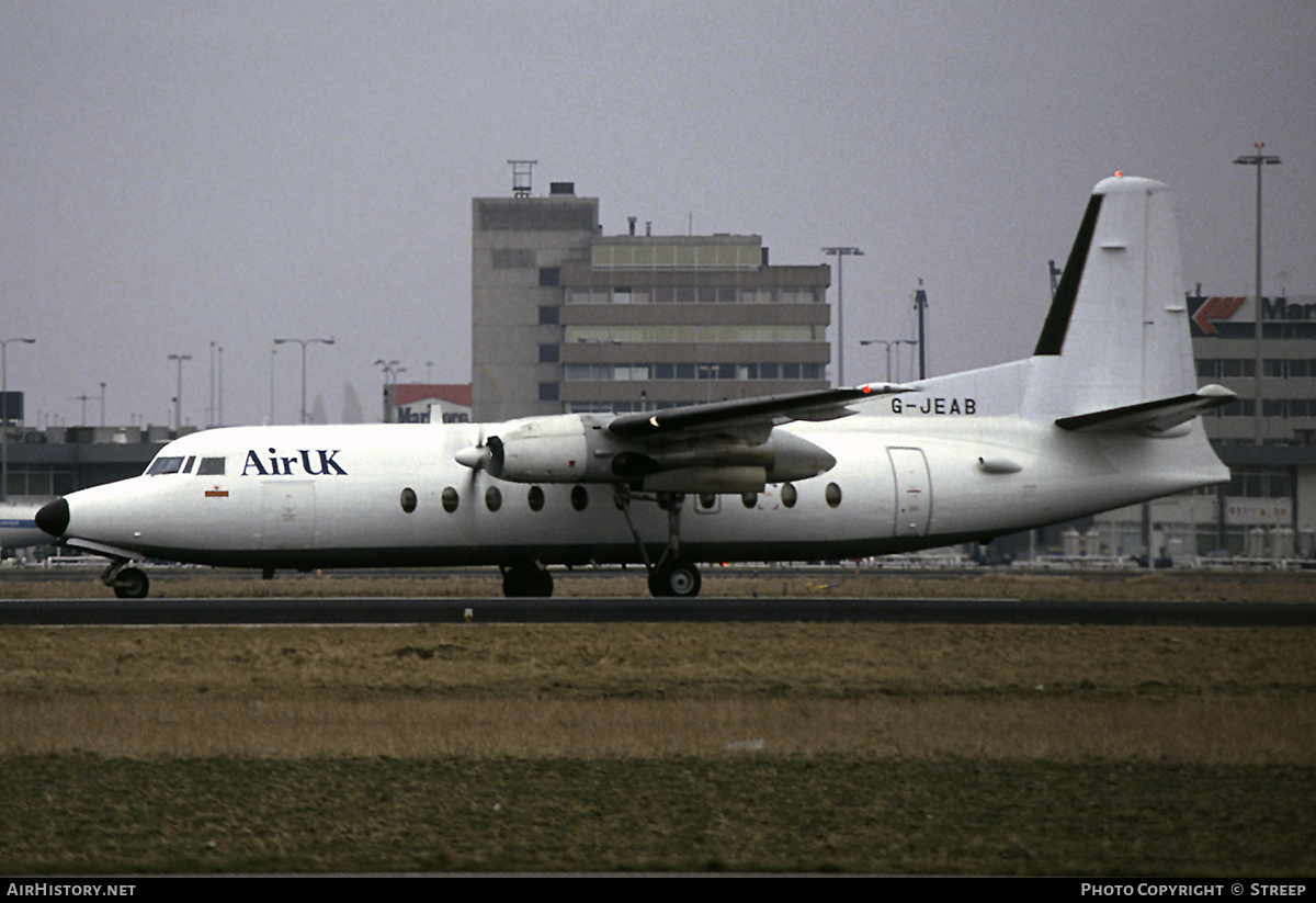 Aircraft Photo of G-JEAB | Fokker F27-500C Friendship | Air UK | AirHistory.net #268373