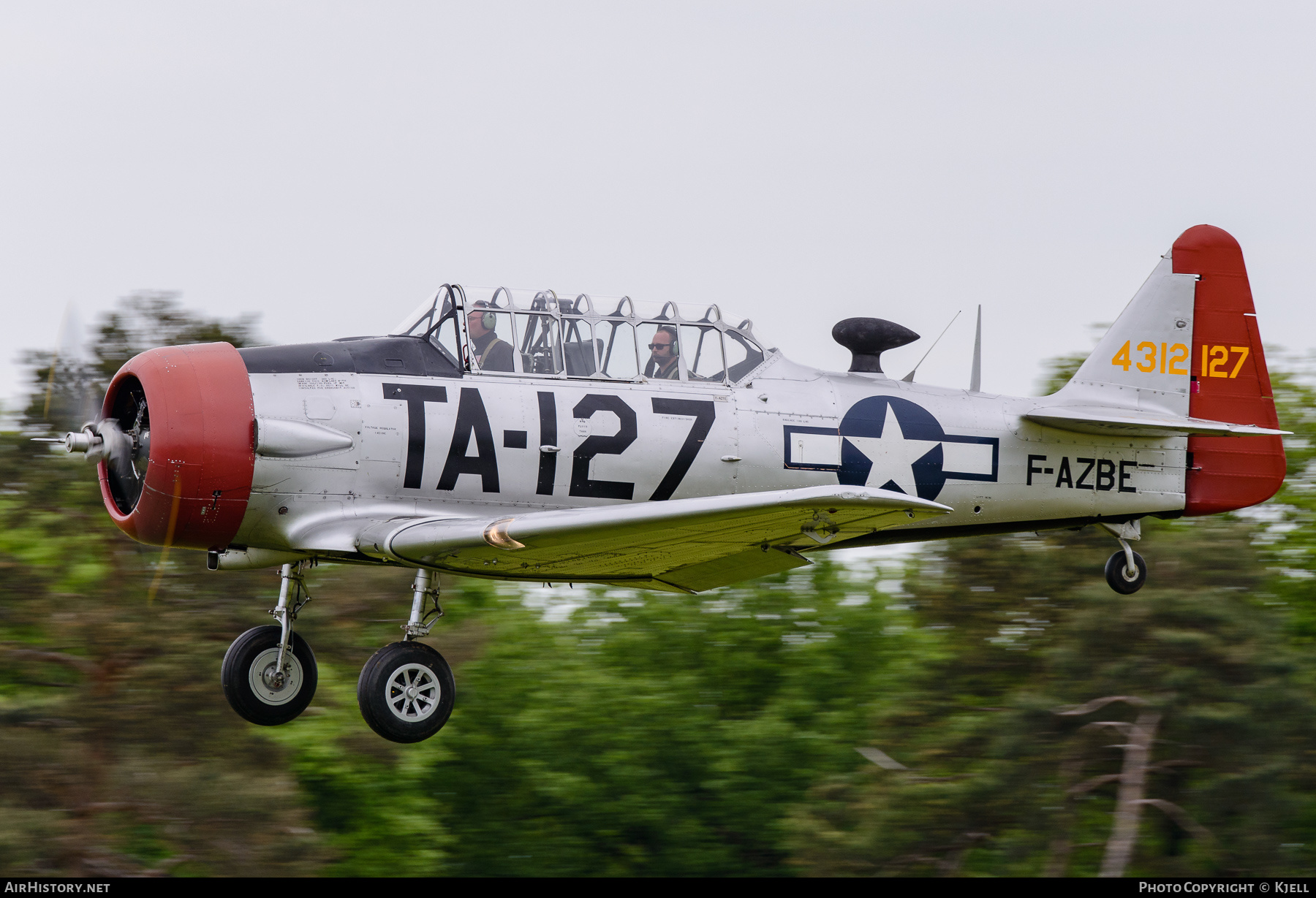 Aircraft Photo of F-AZBE / 4312127 | North American SNJ-4 Texan | USA - Air Force | AirHistory.net #268408