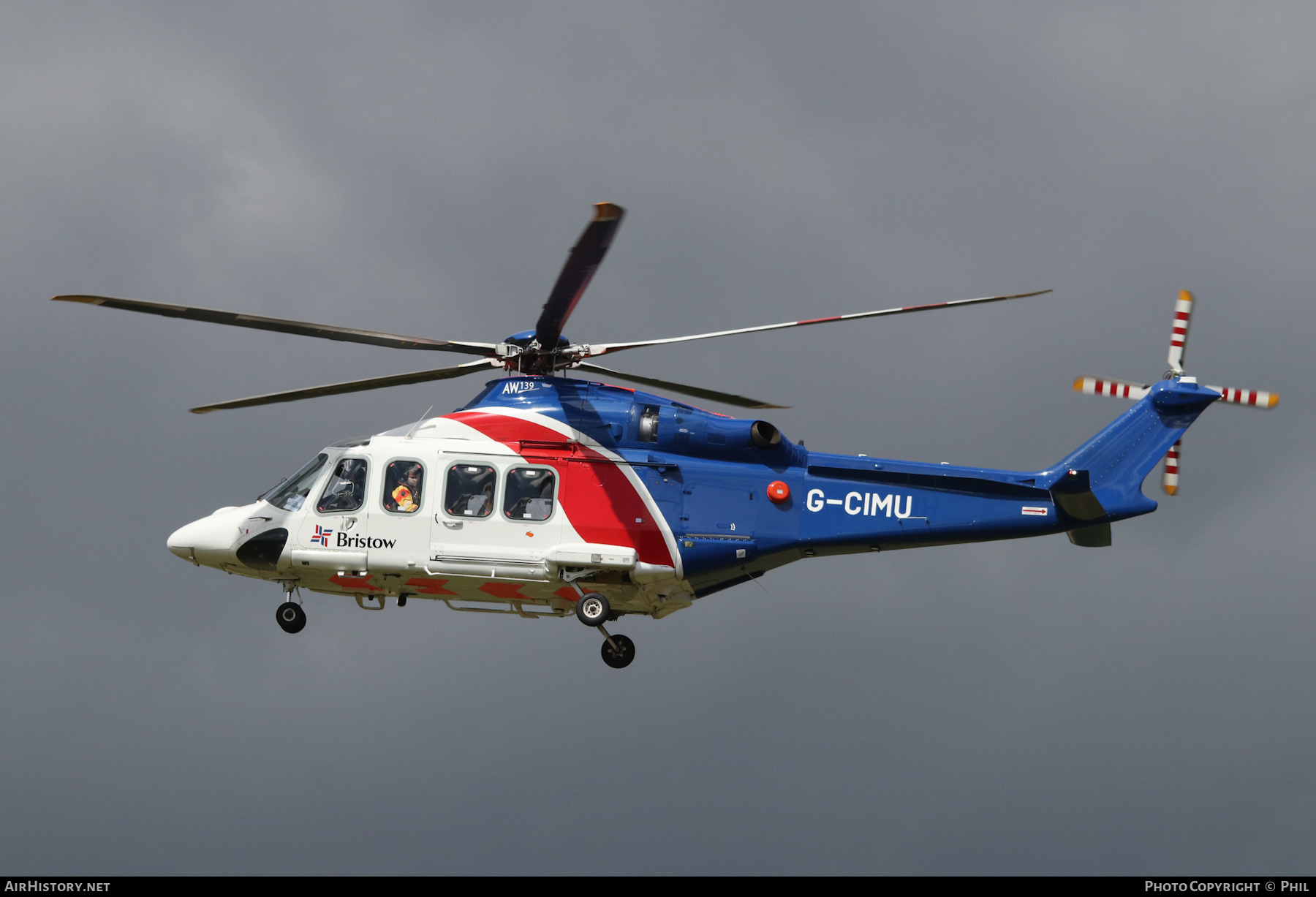 Aircraft Photo of G-CIMU | AgustaWestland AW-139 | Bristow Helicopters | AirHistory.net #268420
