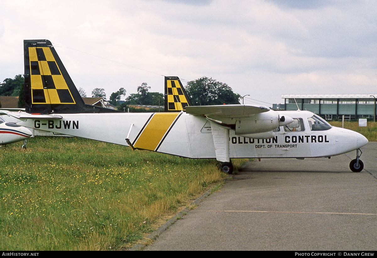 Aircraft Photo of G-BJWN | Britten-Norman BN-2A-8 Islander | Department of Transport - Pollution Control | AirHistory.net #268465