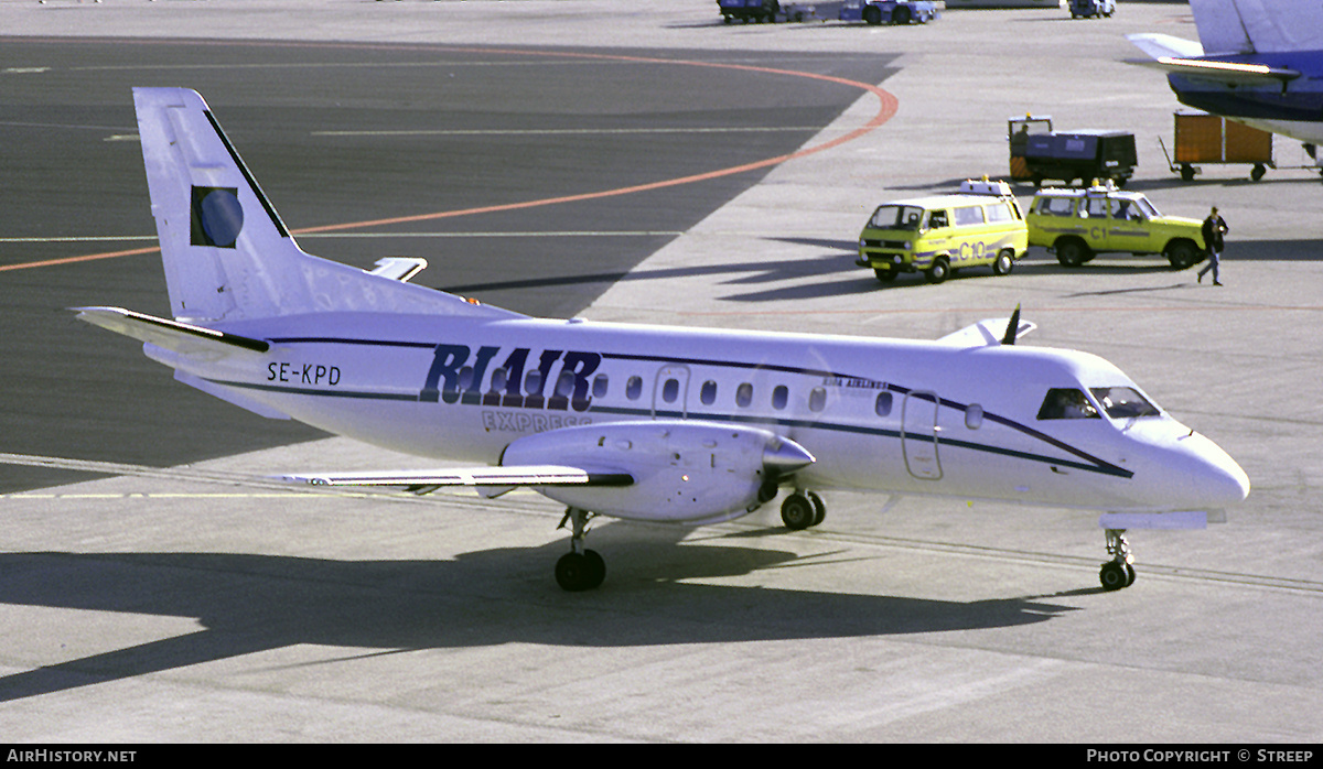 Aircraft Photo of SE-KPD | Saab-Fairchild SF-340A | Riair Express | AirHistory.net #268472