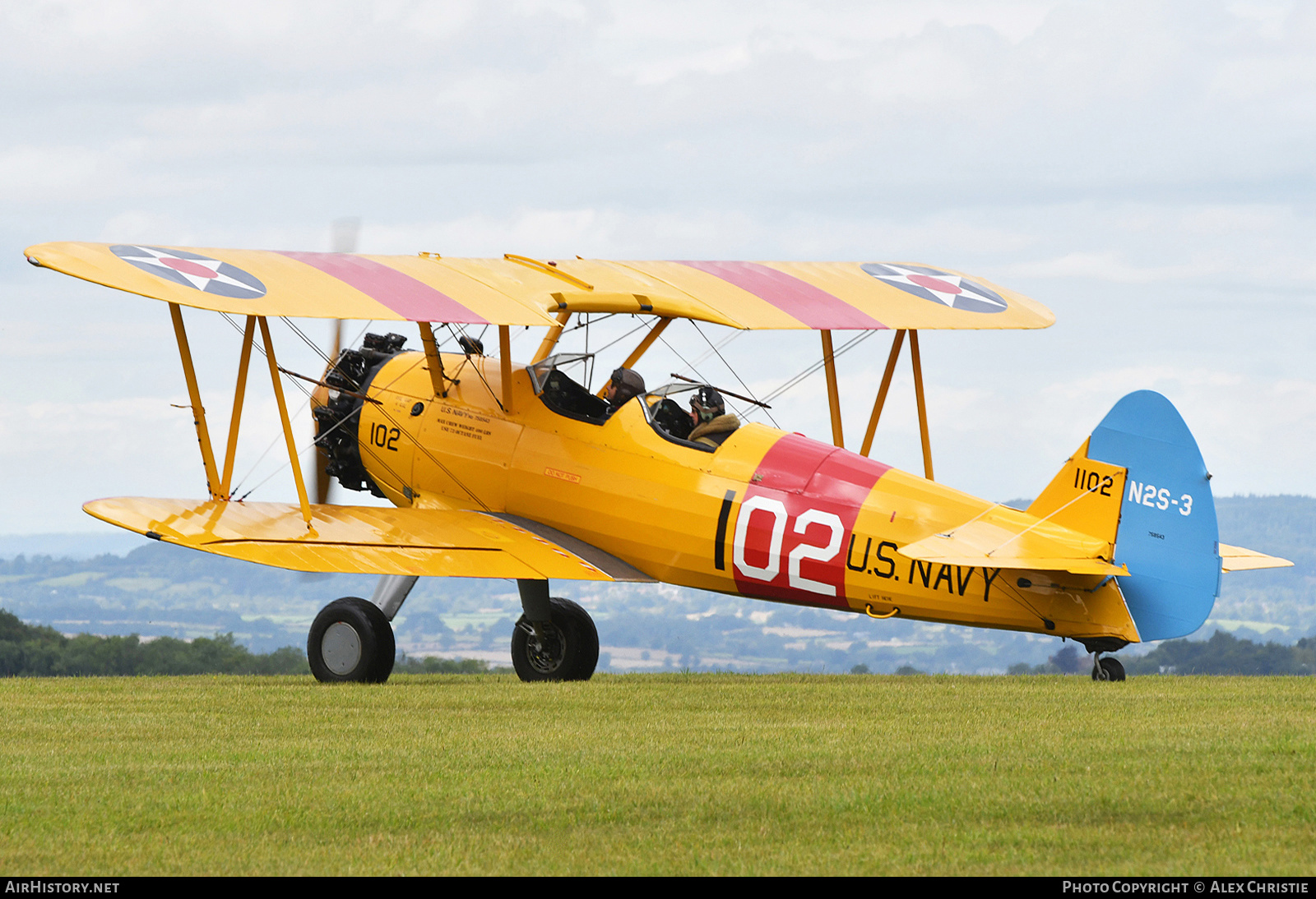 Aircraft Photo of G-AZLE / 1102 | Boeing N2S-5 Kaydet (E75) | USA - Navy | AirHistory.net #268573