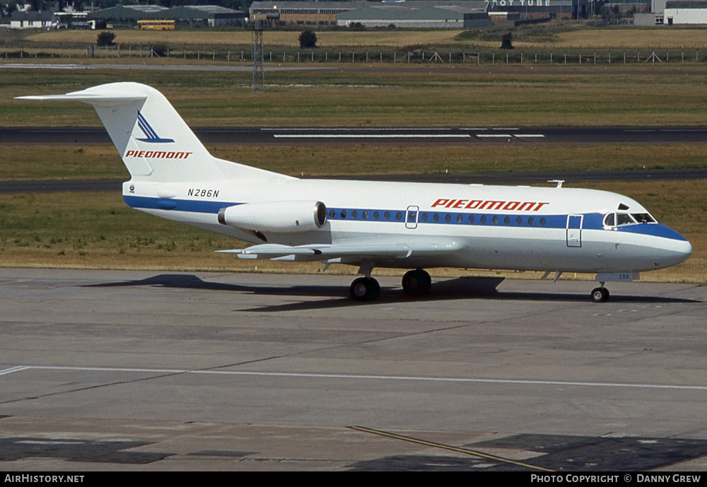 Aircraft Photo of N286N | Fokker F28-1000 Fellowship | Piedmont Airlines | AirHistory.net #268576