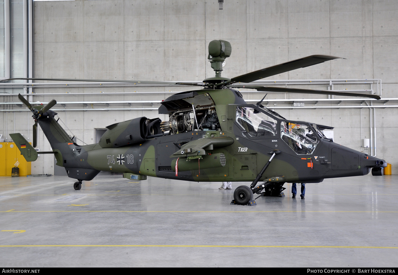 Aircraft Photo of 7418 | Eurocopter EC-665 Tiger UHT | Germany - Army | AirHistory.net #268589