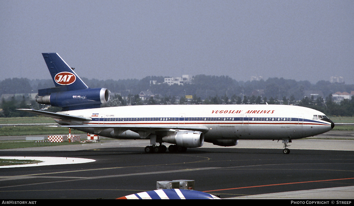 Aircraft Photo of YU-AMA | McDonnell Douglas DC-10-30 | JAT Yugoslav Airlines - Jugoslovenski Aerotransport | AirHistory.net #268636