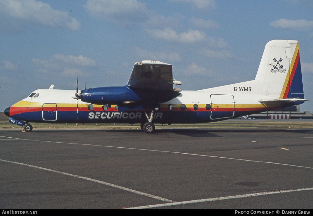 Aircraft Photo of G-AYMG | Handley Page HPR-7 Herald 213 | Securicor Air | AirHistory.net #268642