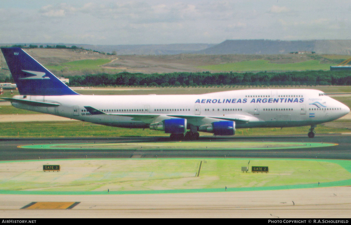 Aircraft Photo of LV-BBU | Boeing 747-475 | Aerolíneas Argentinas | AirHistory.net #268691